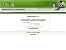 Tablet Screenshot of moodle.uft.edu.br